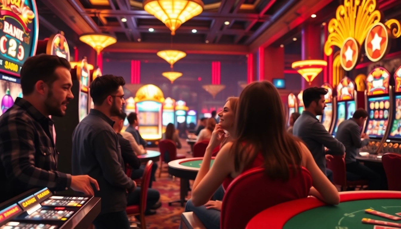 Joueurs s’engagent avec casino en ligne 2026 dans un environnement vibrant et luxueux.