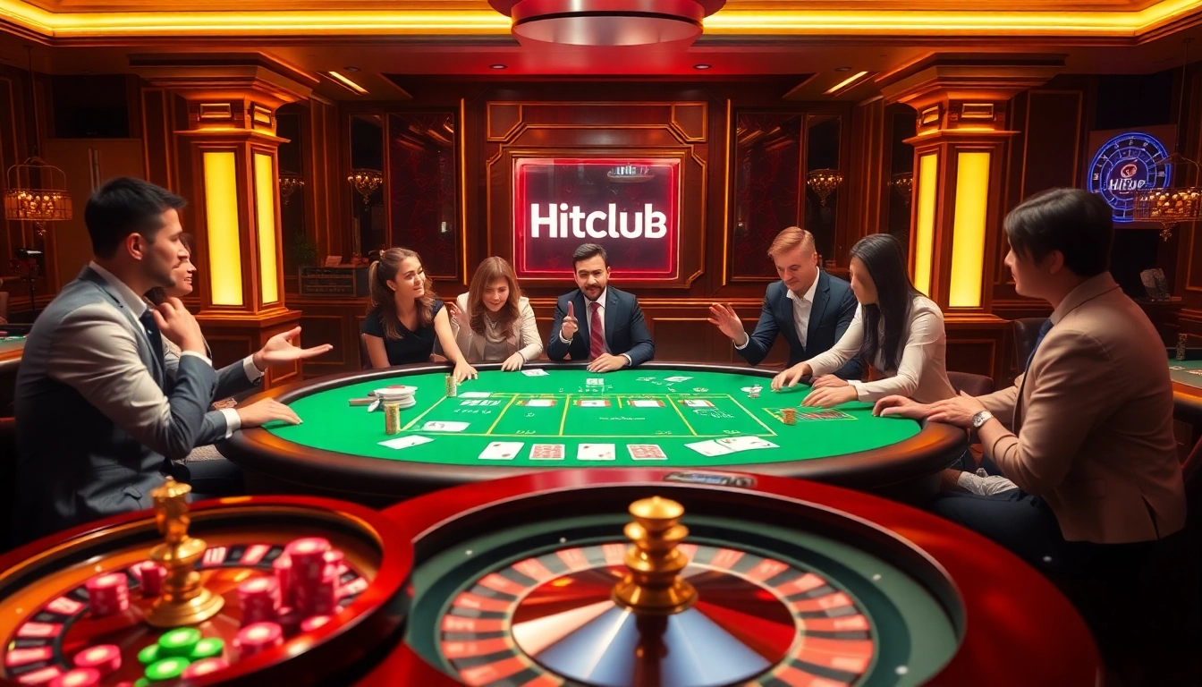 Experience the thrill of gambling with Hitclub miễn phí at a vibrant live dealer poker table.